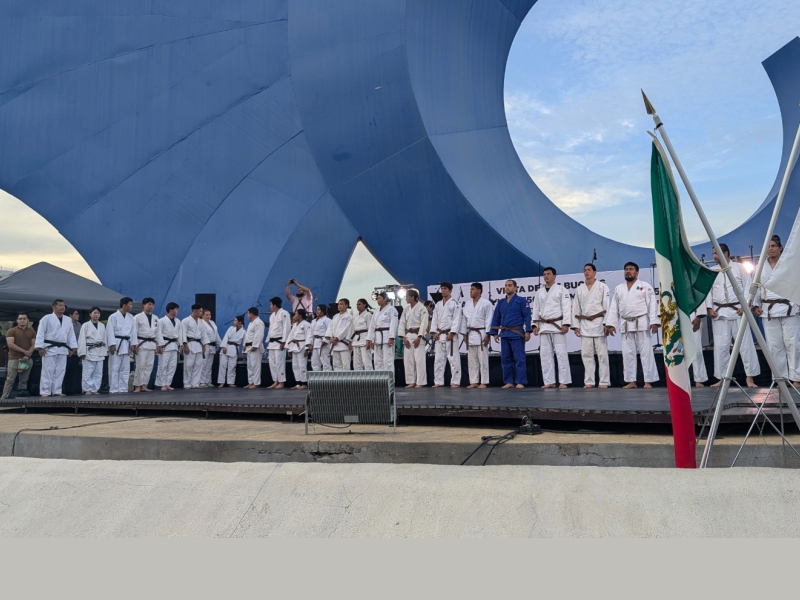 Judocas colimenses fortalecen lazos deportivos y culturales con Japón, en Manzanillo
